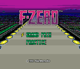 F-Zero Title Screen