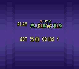 1992 Campus Challenge - Super Mario World Title Screen