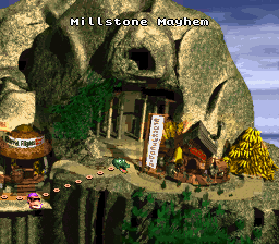 Donkey Kong Country Screen Shot Level 11 - Millstone Mayhem
