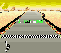 F-Zero Sand Ocean Stage Select Screen