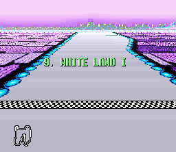 F-Zero White Land I Stage Select Screen