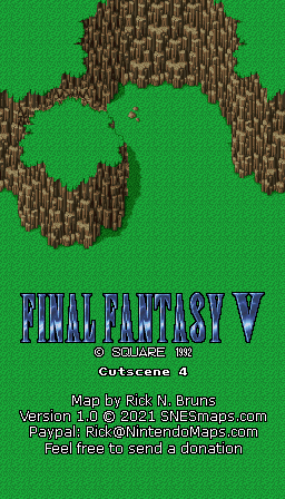 Final Fantasy V (5) - Cutscene 4 Super Famicom SFC Map BG