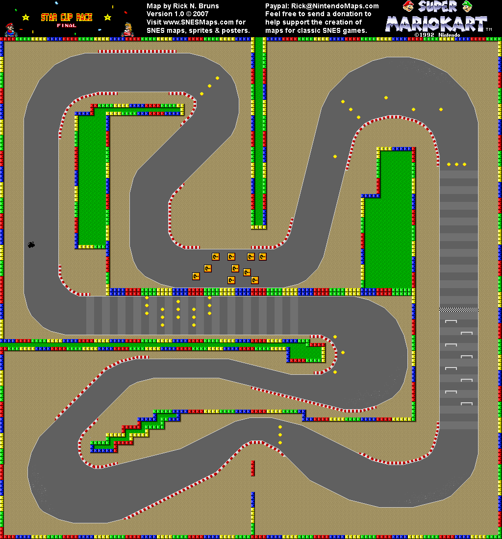 Mario Kart Super Circuit Maps