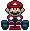 Mario - Super Mario Kart SNES Super Nintendo Sprite